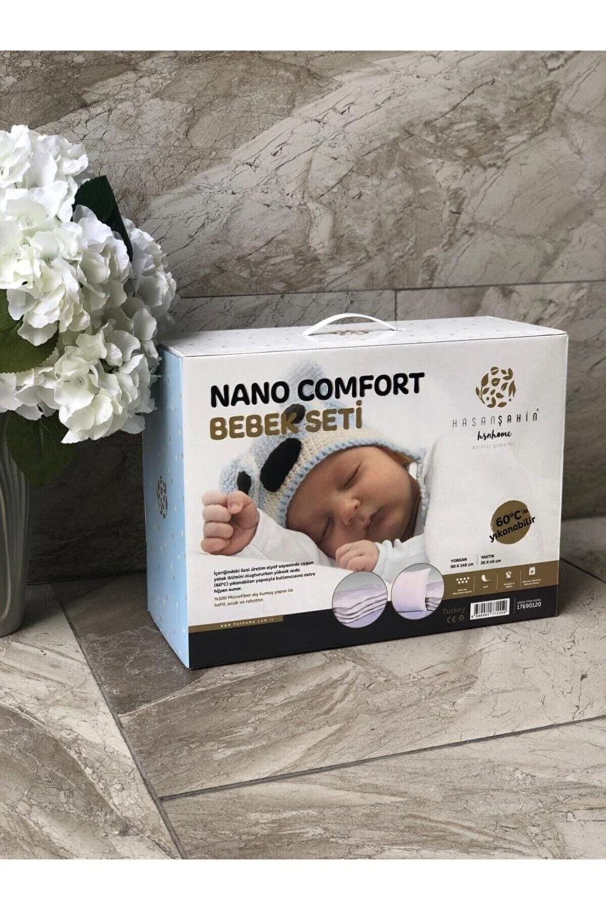 Nano Comfort Bebek Yorgan Yastık Seti Arı Modeli