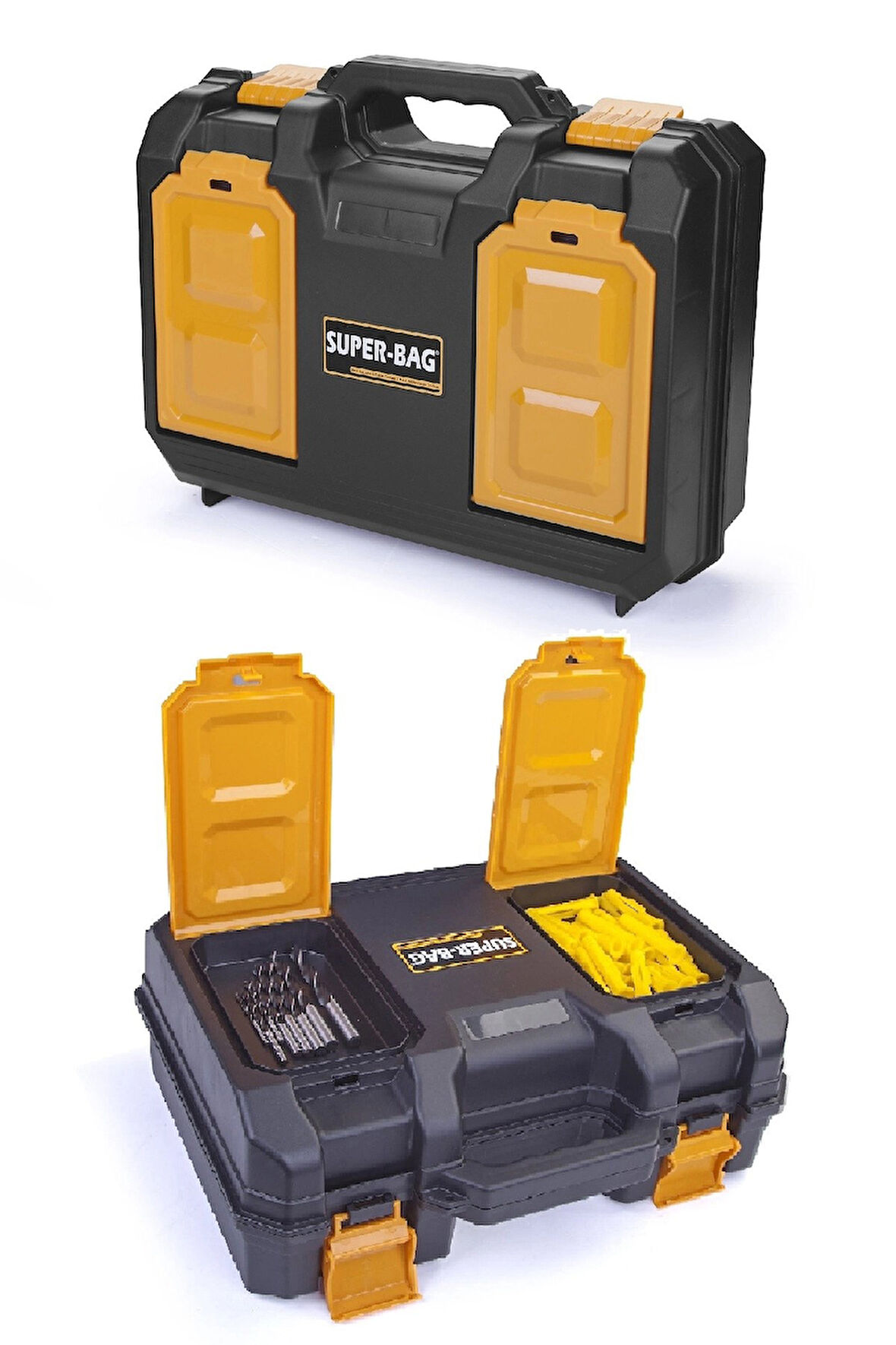 Maxi Çok Amaçlı Takım Çantası Matkap Alet Taşıma Takım Çantası Plastik Kilitli ASR-5080