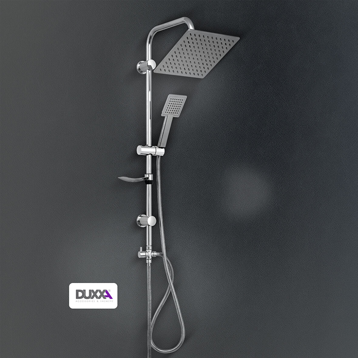Duxxa Delta 400 Tepe Duş Seti Krom D.126.4