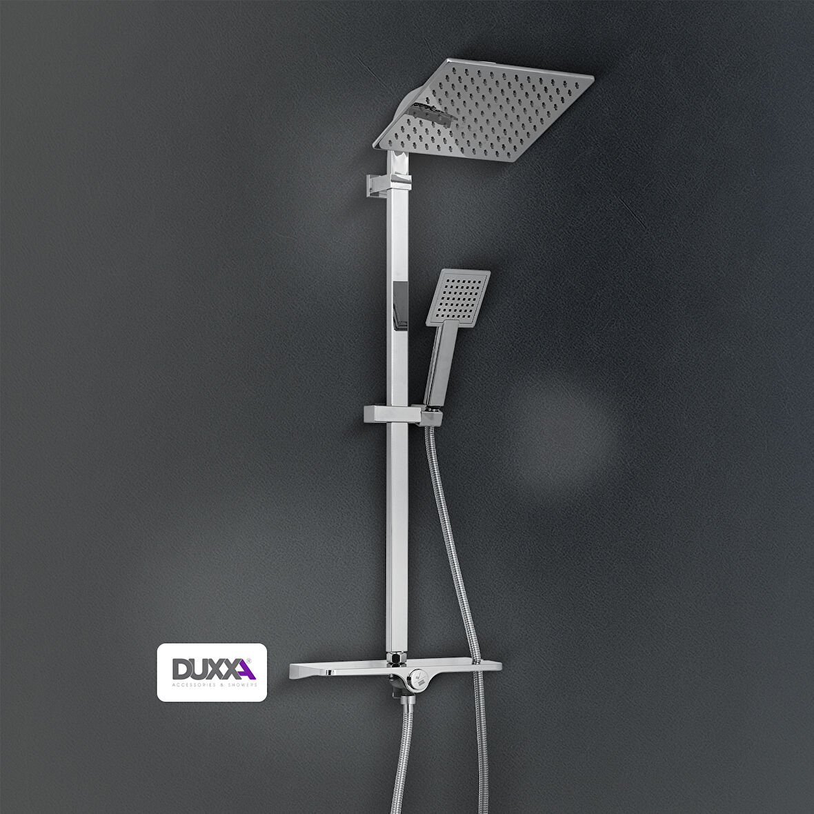 Duxxa Delta 500 Tepe Duş Seti Krom D.126.5