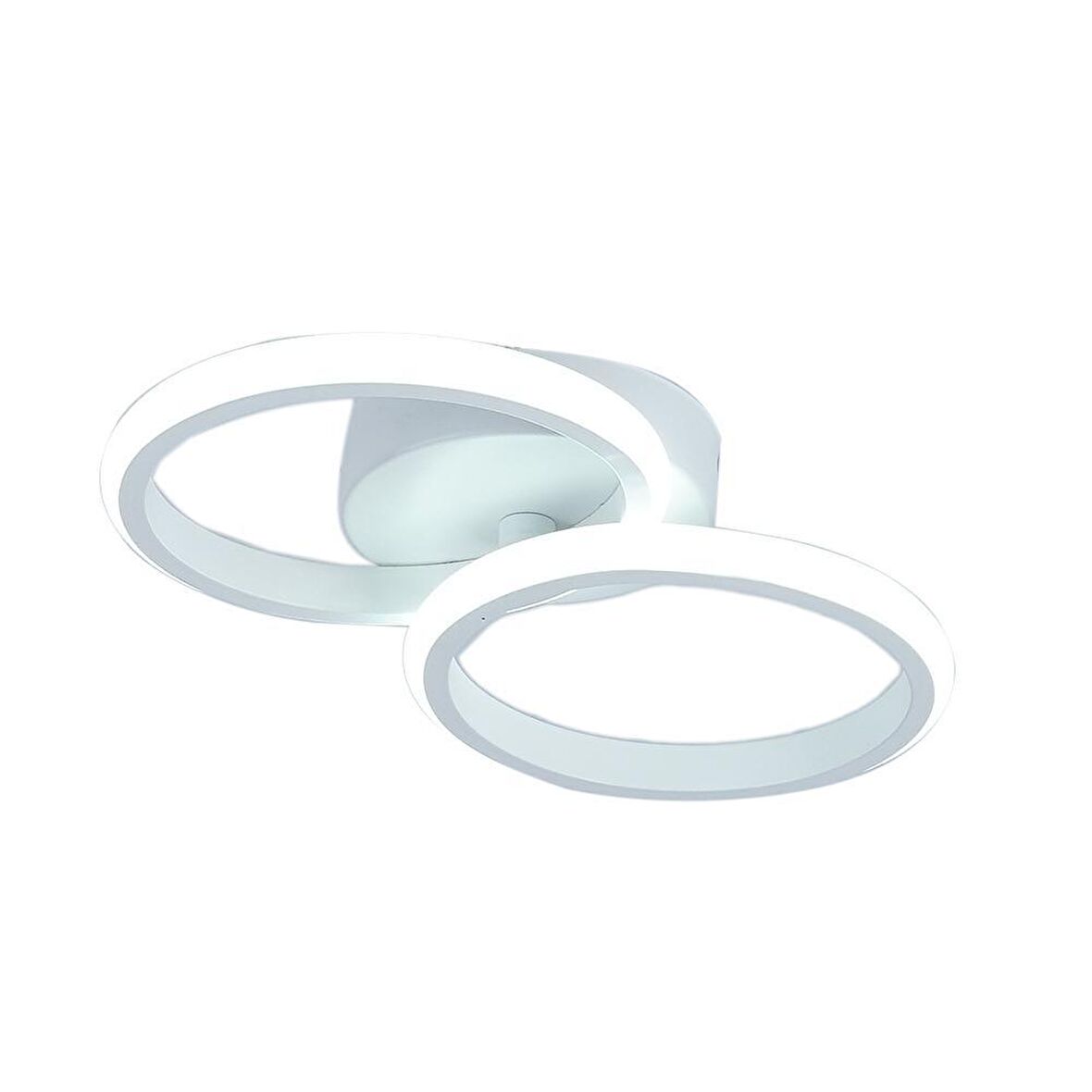 TT305-2-BY TT Aydınlatma Mat Beyaz 2 li ( Sarı Işık ) Led Avize