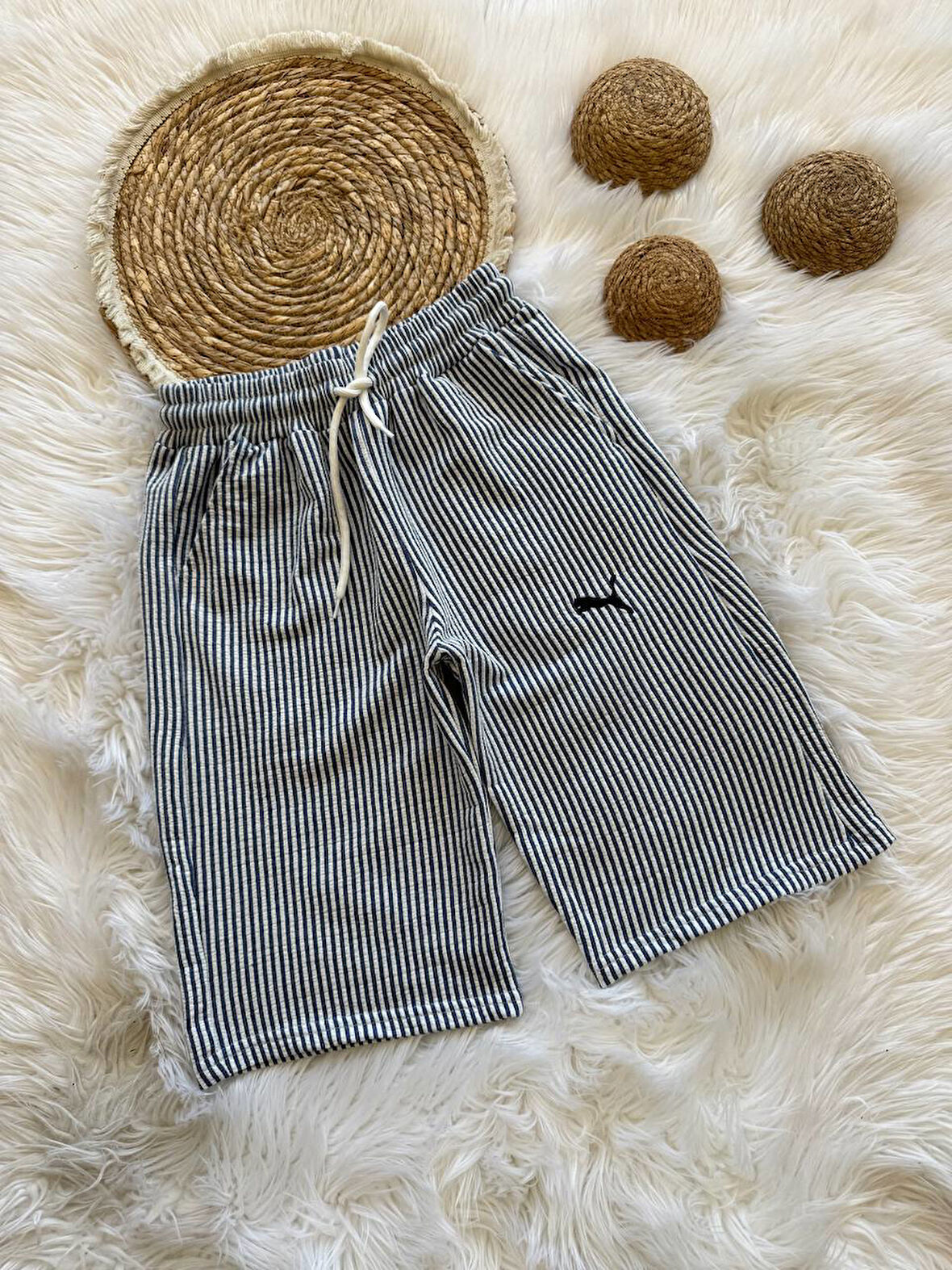 ÇİZGİLİ BERMUDA ÇOCUK ŞORT