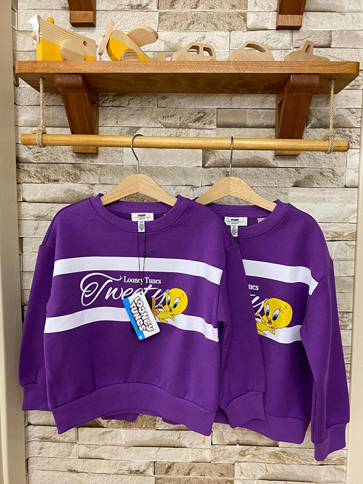 AYSBEBE Tweety Baskılı Kız Çocuk Sweatshirt