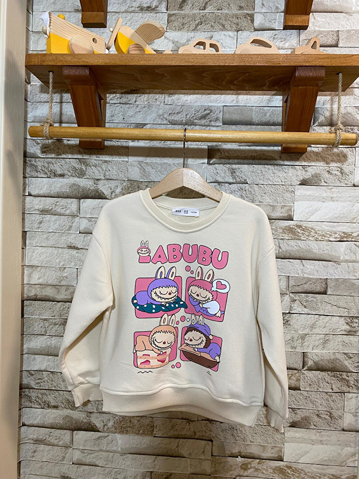 AYSBEBE LABUBU BASKILI SWEAT KIZ ÇOCUK