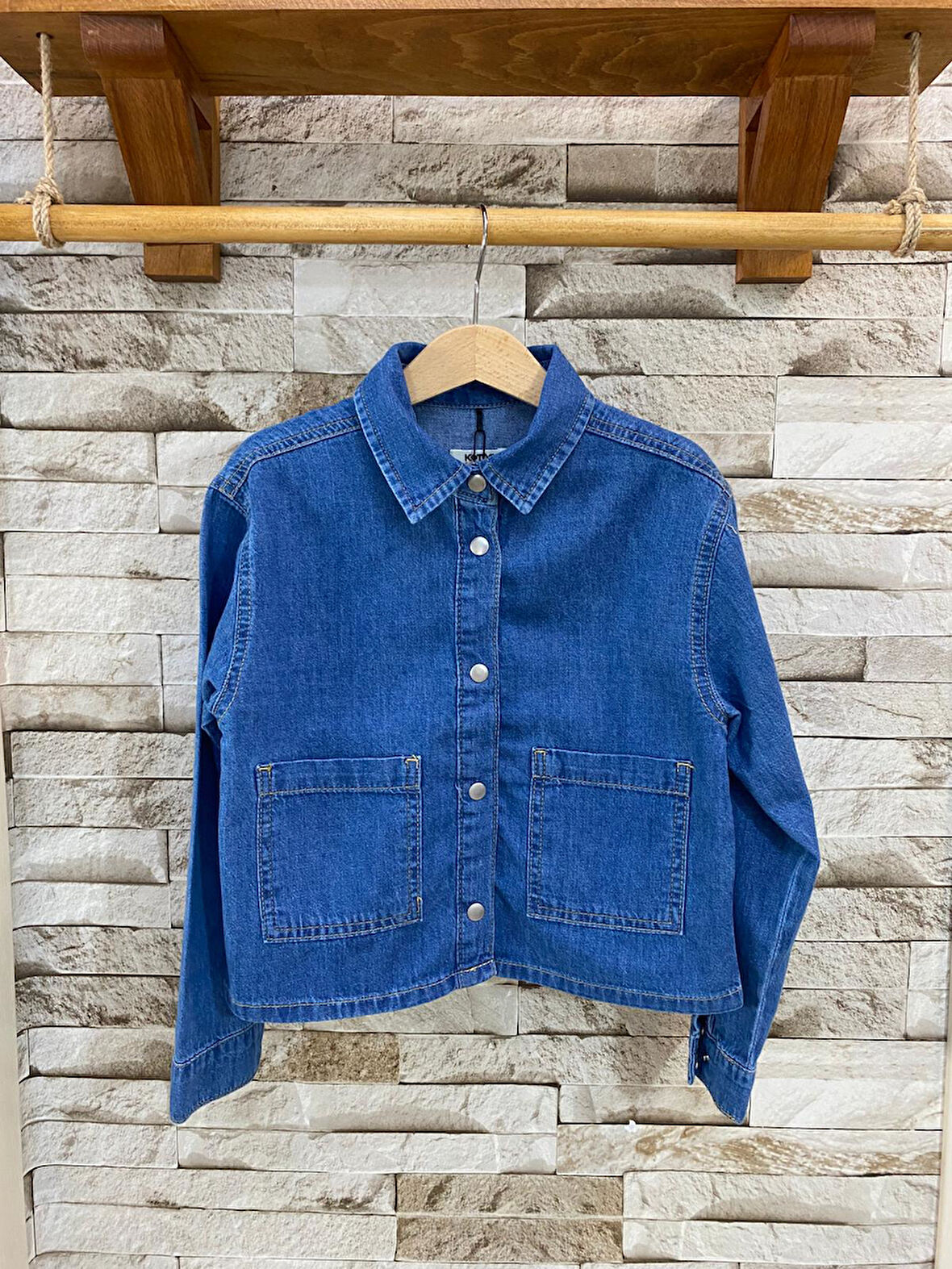 Jean indigo Kız Çocuk Ceket