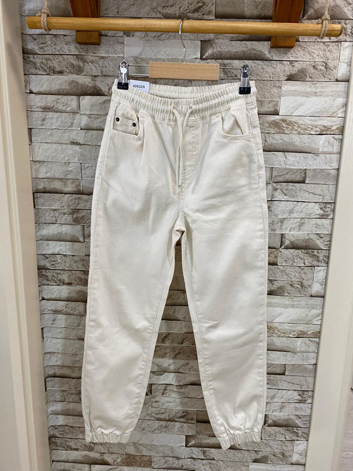 Erkek Çocuk Jogger Lastikli Paça Gabardin Erkek Çocuk Pantolon