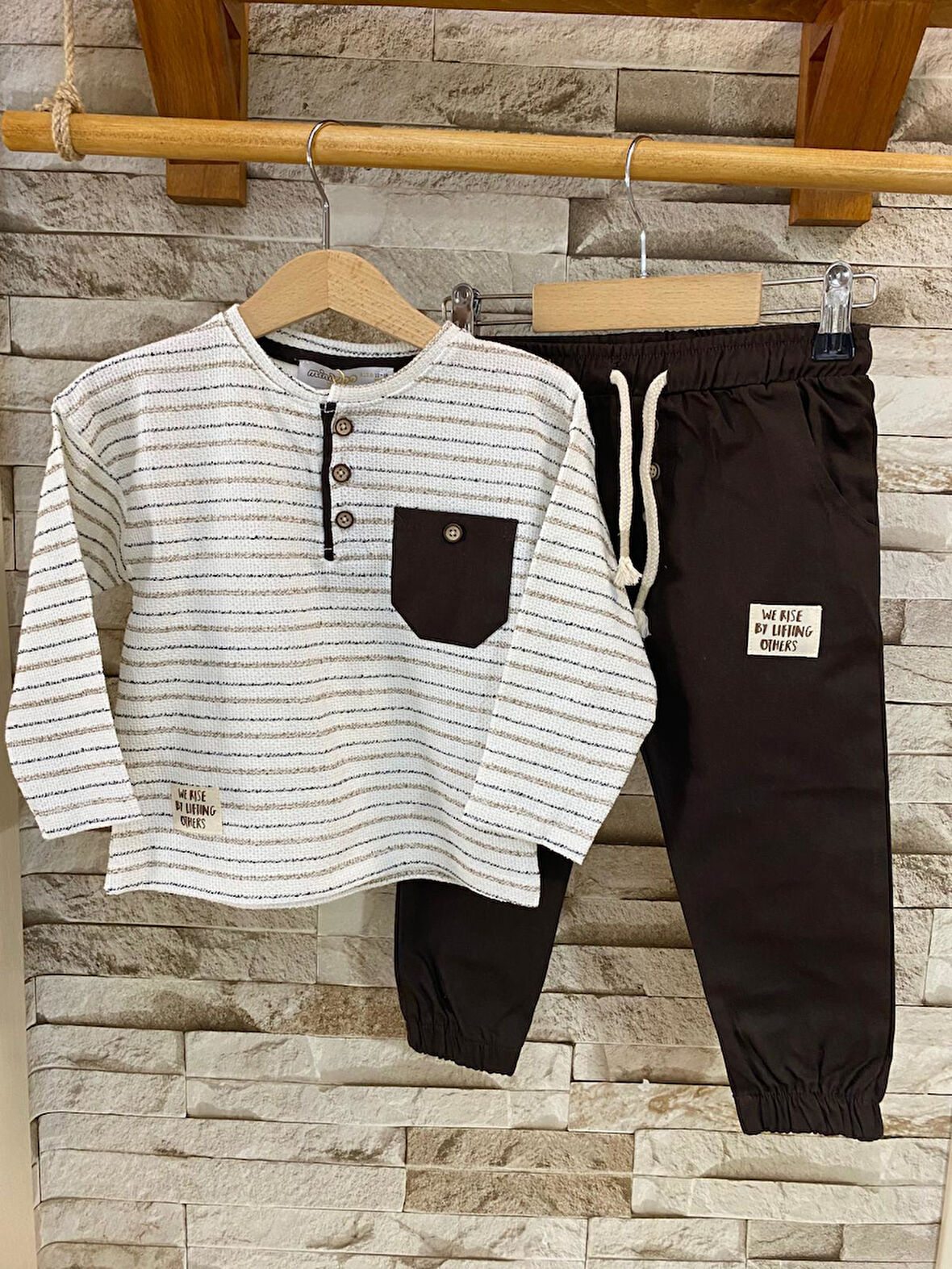 MİNİZOO BABY DOKUMA PANTOLONLU ERKEK ÇOCUK TAKIM