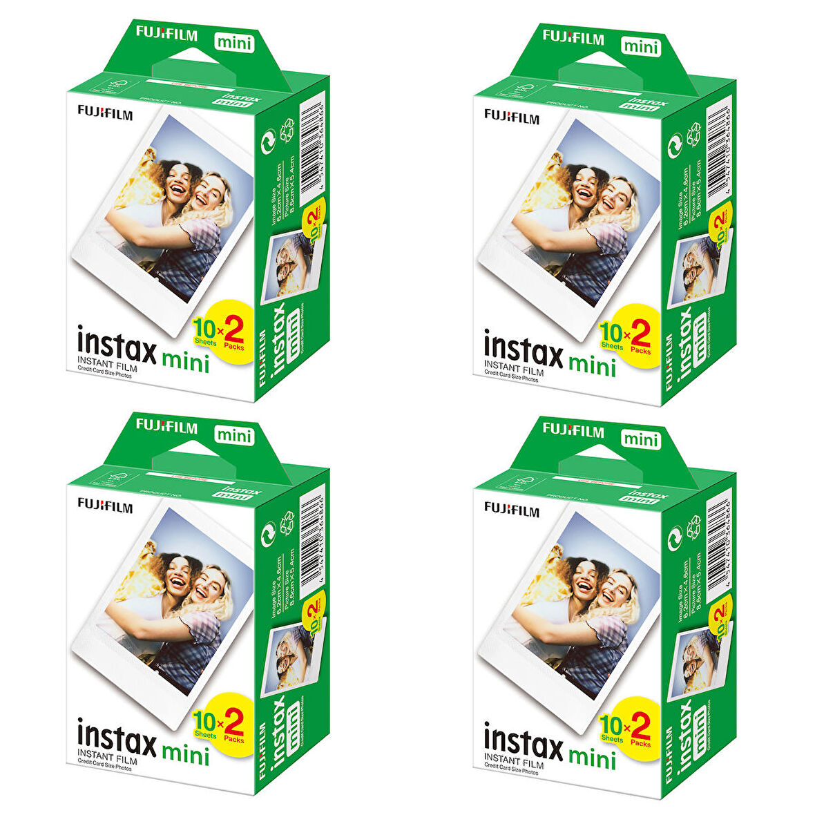 Instax Mini 7-8-9-10-11-12 Uyumlu 20'li Film 4'lü Set 80 Poz-FOTSN00005-4A
