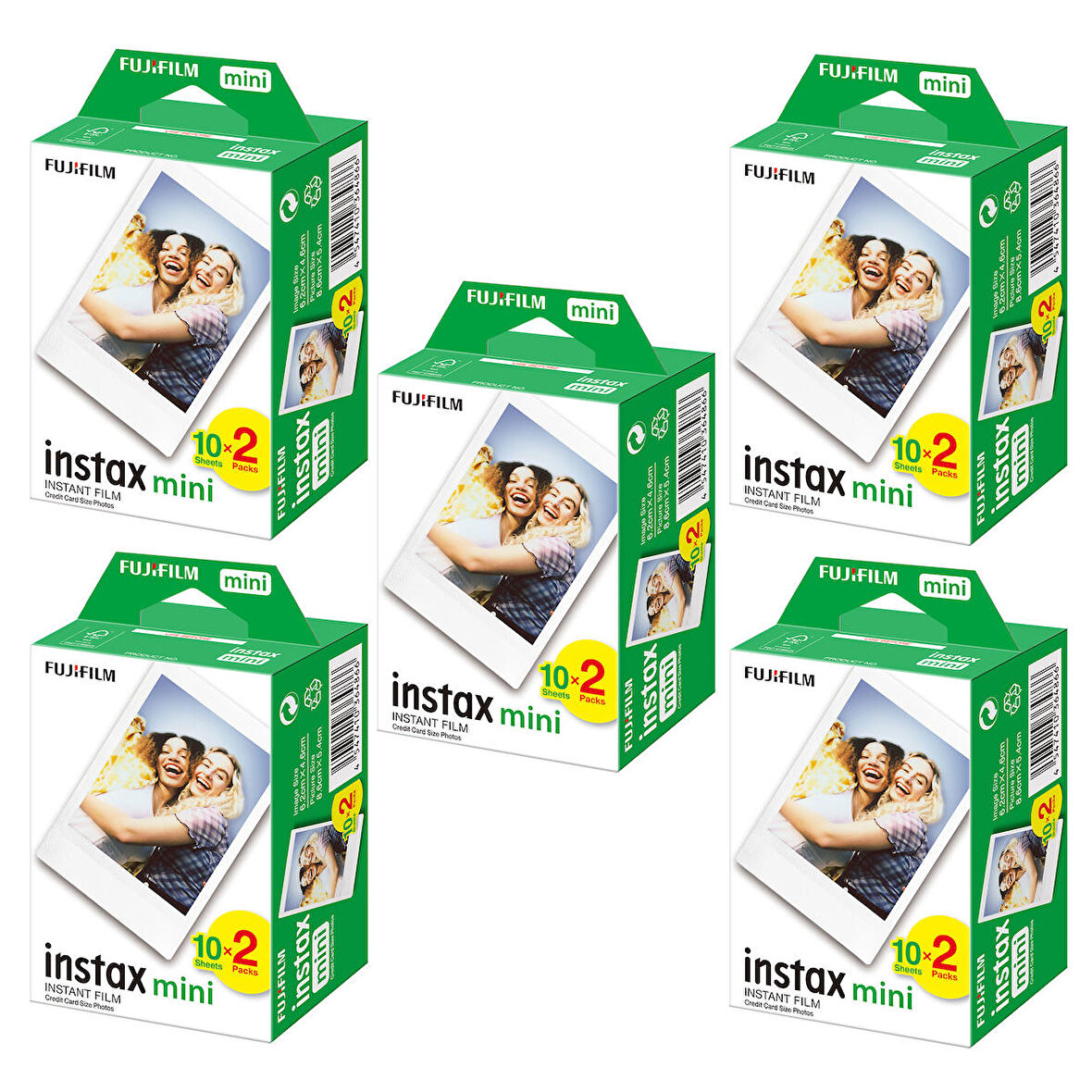 Instax Mini 7-8-9-10-11-12 Uyumlu 20'li Film 5'li Set 100 Poz-FOTSN00005-5A