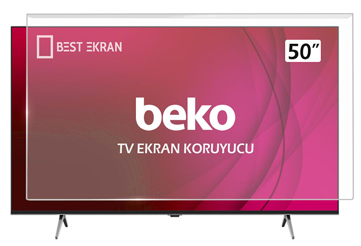 Beko B50HU 500B2-A-BI Tv Ekran Koruyucu - Beko 50" inç 126 cm Ekran Koruyucu 