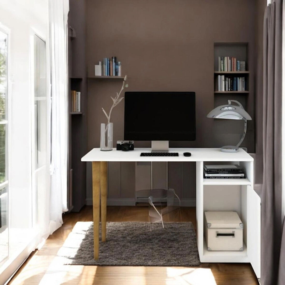ÇOCUK ÇALIŞMA MASASI AHŞAP AYAKLI 120x45x73