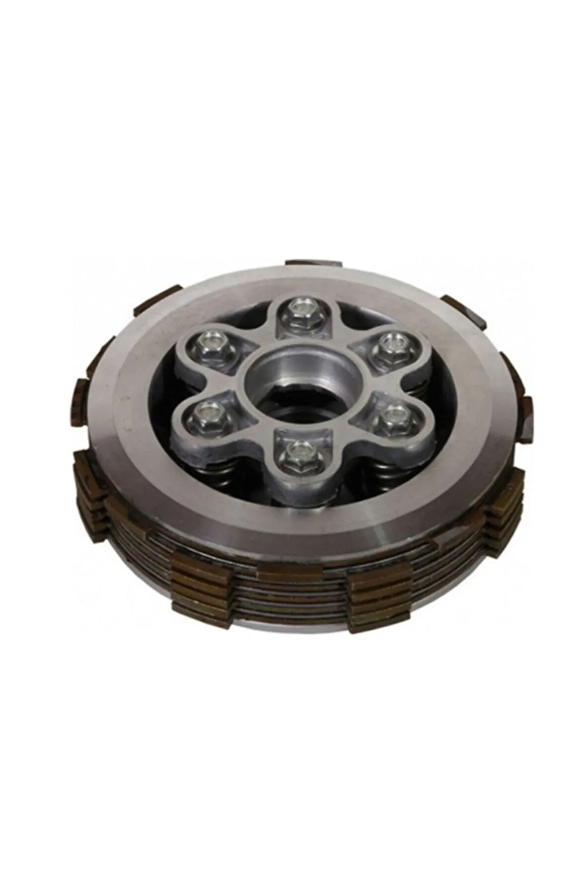 Motosiklet Cg Debriyaj Göbek Komple 6 Yıldız [6 Balatalı]