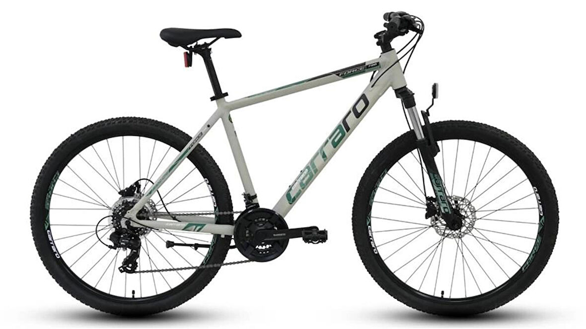 CARRARO FORCE 720 ERKEK DAĞ BİSİKLETİ 381H HD 27.5 JANT 21 VİTES MAT GRİ YEŞİL SİYAH