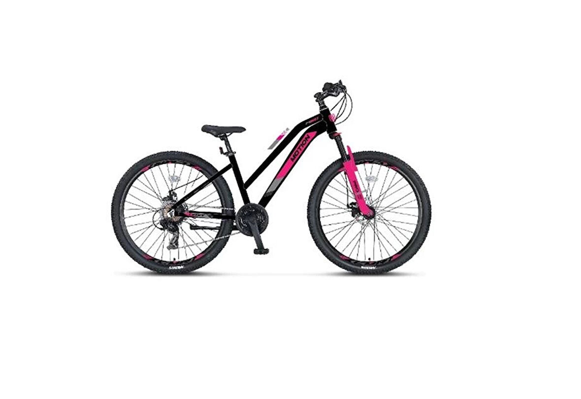 ÜMİT 2479 MOTION L-2D KADIN DAĞ BİSİKLETİ 305H 24 JANT 21 VİTES SİYAH PEMBE