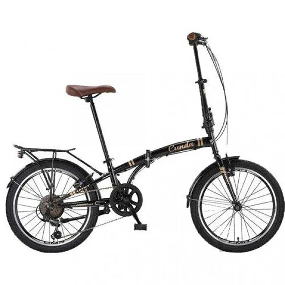 ÜMİT 2034 CUNDA KATLANIR BİSİKLET V 20 JANT 6 VİTES BLACK GOLD