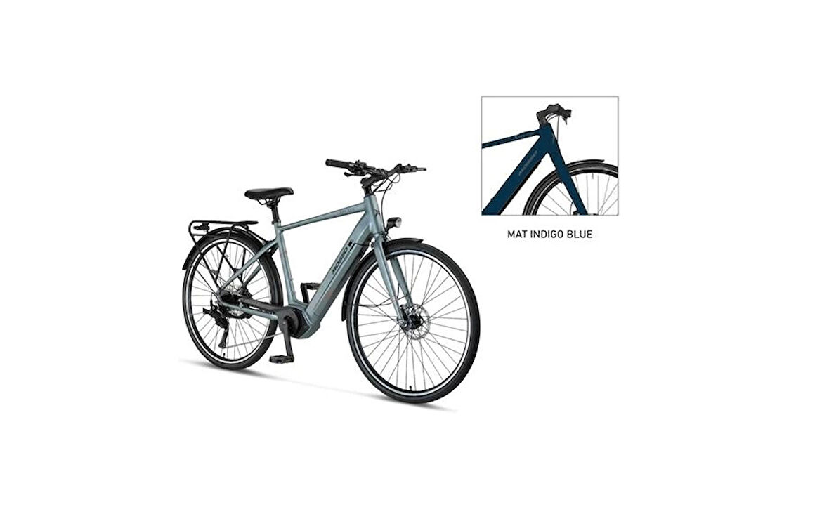 MOSSO HORIZON ELEKTRİKLİ ŞEHİR BİSİKLET 500H HYD 28 JANT 9 VİTES INDIGO BLUE