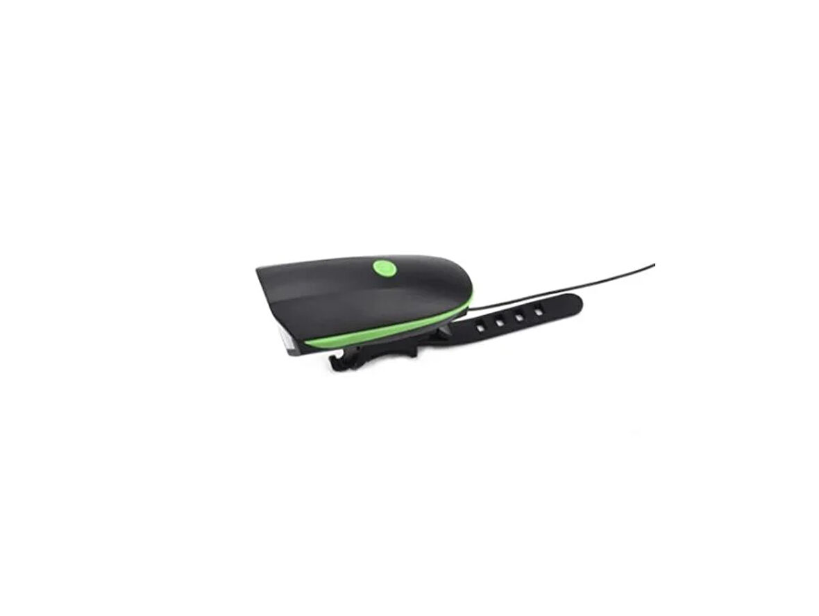 XBYC 6163 BİSKLET USB IŞIKLI KORNA SİYAH YEŞİL