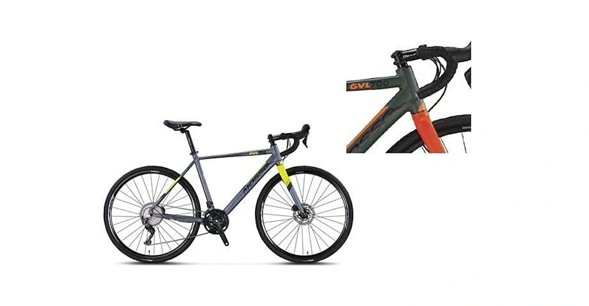 MOSSO GVL700-GRX600 ERKEK YARIŞ BİSİKLETİ 580H HD 28 JANT 22 VİTES HAKİ TURUNCU