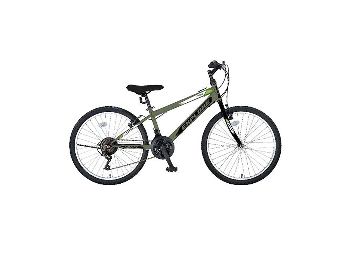 ÜMİT 2433 EXPLORER ERKEK DAĞ BİSİKLETİ V 24 JANT 21 VİTES YEŞİL SİYAH