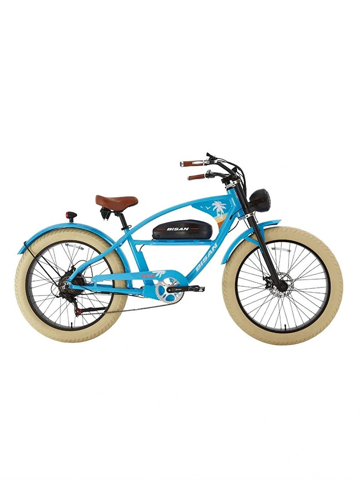 BİSAN RIDER ELEKTRİKLİ BİSİKLET 46CM MD 26 JANT 7 VİTES G.MAVİ TURUNCU