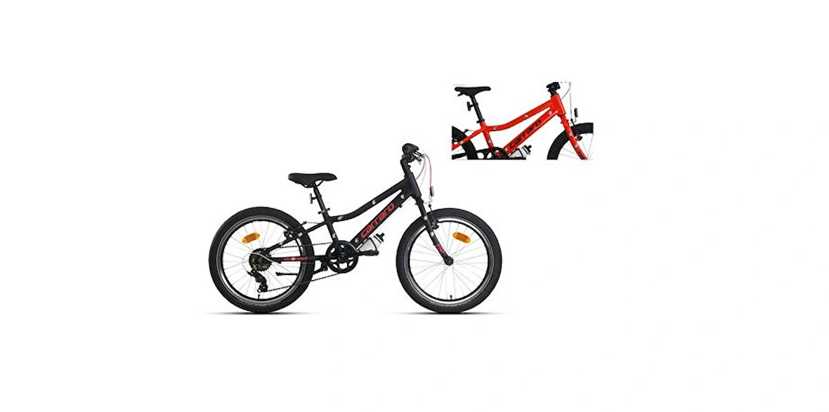 CARRARO RED EAGLE ERKEK ÇOCUK BİSİKLETİ 230H 6 VİTES V 20 JANT KIRMIZI SİYAH