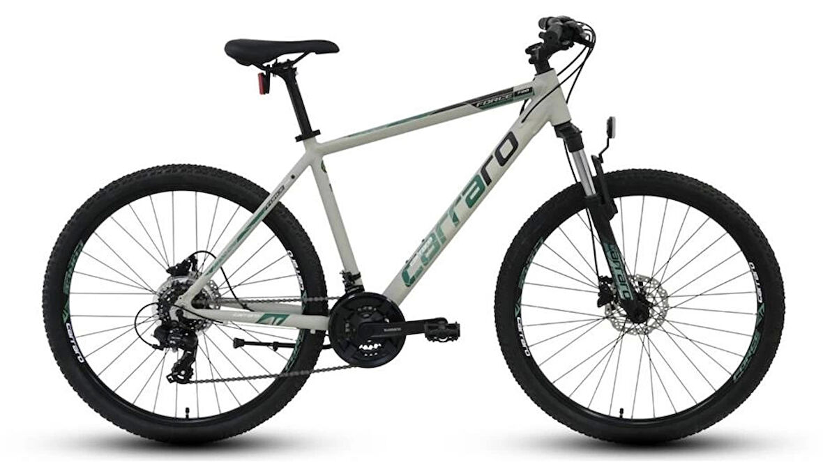 CARRARO FORCE 720 ERKEK DAĞ BİSİKLETİ 432H HD 27.5 JANT 21 VİTES MAT GRİ YEŞİL SİYAH