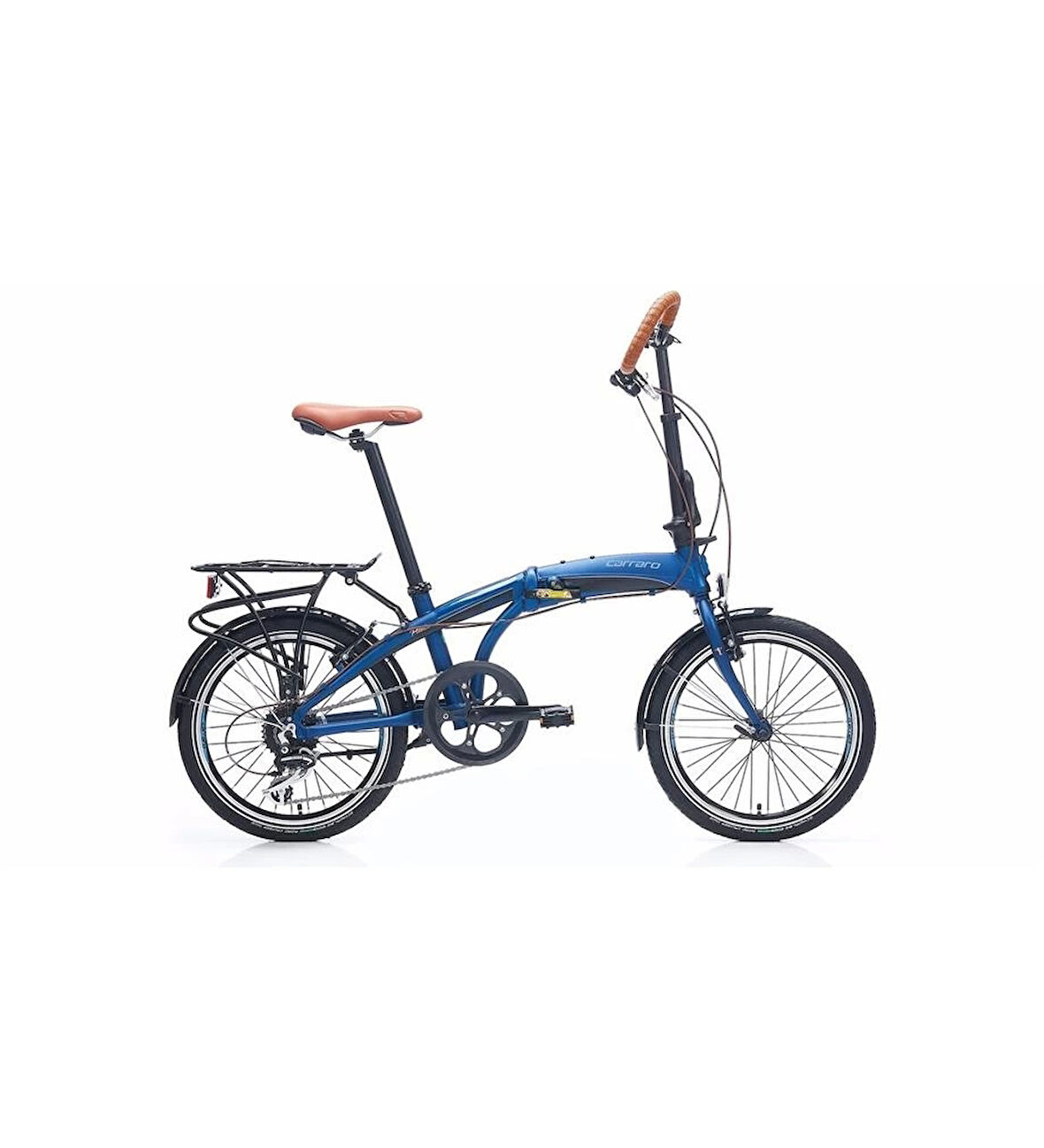 CARRARO FLEXI COMFORT KATLANIR BİSİKLET 320H V 20 JANT 8 VİTES MAT NAVY MAVİ PARLAK SİYAH BAKIR MAVİ