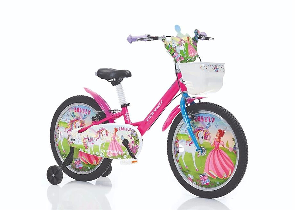 CORELLİ LOVELY KIZ ÇOCUK BİSİKLETİ V 16 JANT PEMBE KIRMIZI