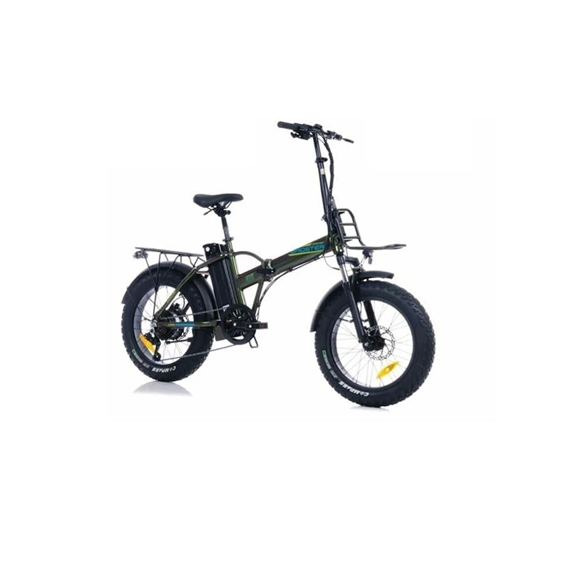 CORELLİ BROSTER MOONER FAT BIKE ELEKTRİKLİ KATLANIR BİSİKLET 42CM HD 20 JANT 7 VİTES METALİK YEŞİL