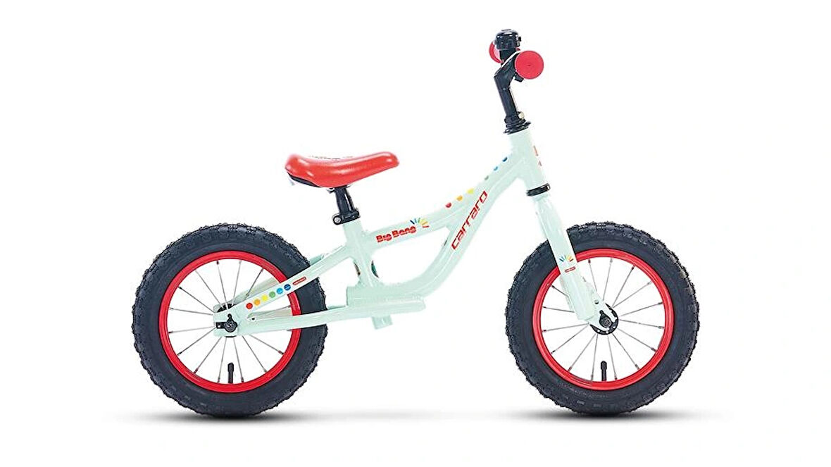 CARRARO BIG BANG UNISEX DENGE BİSİKLETİ 180H 12 JANT YEŞİL KIRMIZI