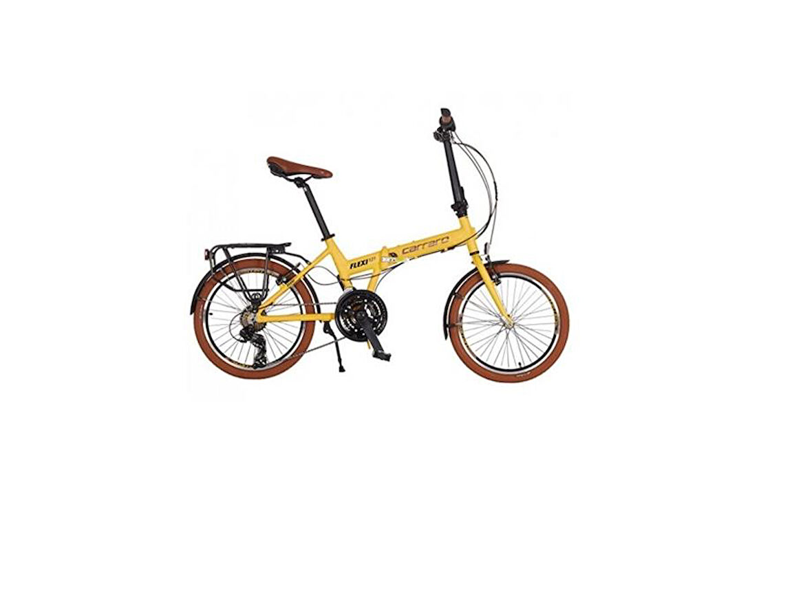 CARRARO FLEXI 121 KATLANIR BİSİKLET 350H V 20 JANT 21VİTES MAT SARI-SİYAH-BAKIR