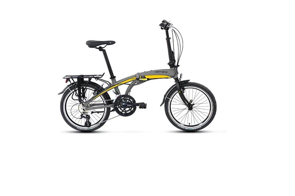 CARRARO FLEXI 116 V KATLANIR BİSİKLET 320H V 20 JANT 16 VİTES MAT KÜL GRİ SİYAH SARI
