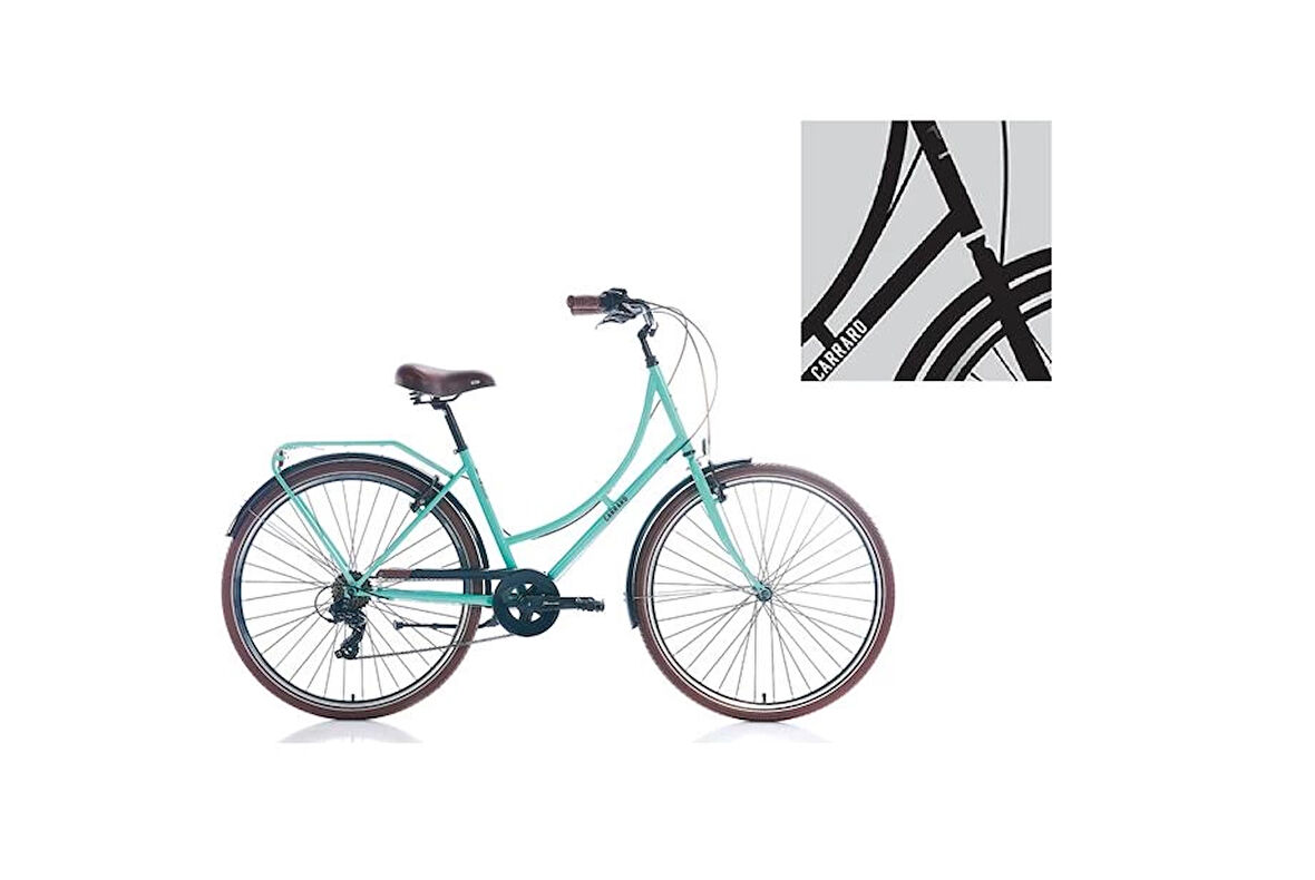 CARRARO MODENA KADIN ŞEHİR BİSİKLETİ 460H V 28 JANT 7 VİTES SİYAH BEYAZ