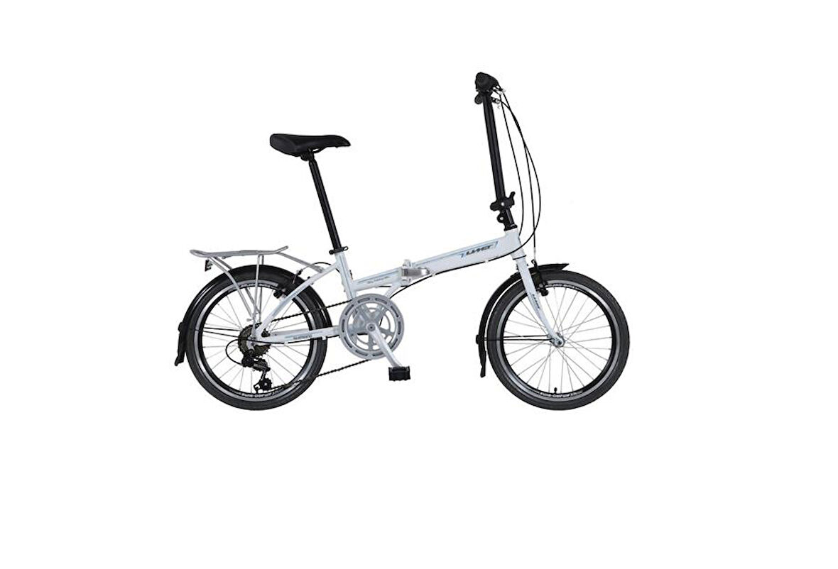 ÜMİT 2036 FOLDING KATLANIR BİSİKLET V 20 JANT 6 VİTES WHITE SİLVER RED