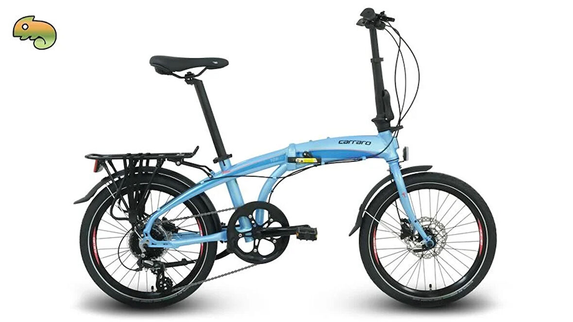 CARRARO FLEXI 108 HD KATLANIR BİSİKLET 320H 20 JANT 8 VİTES MAVİ YEŞİL BUKALEMUN SİYAH KIRMIZI