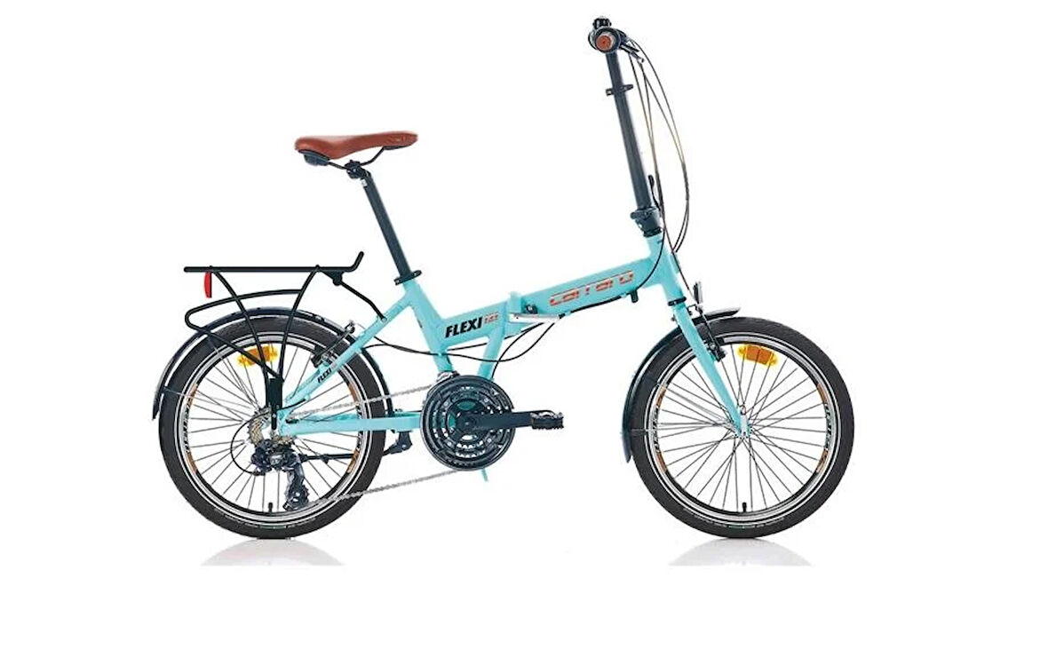 CARRARO FLEXI 121 KATLANIR BİSİKLET 350H V 20 JANT 21 VİTES MAT TURKUAZ SİYAH BAKIR