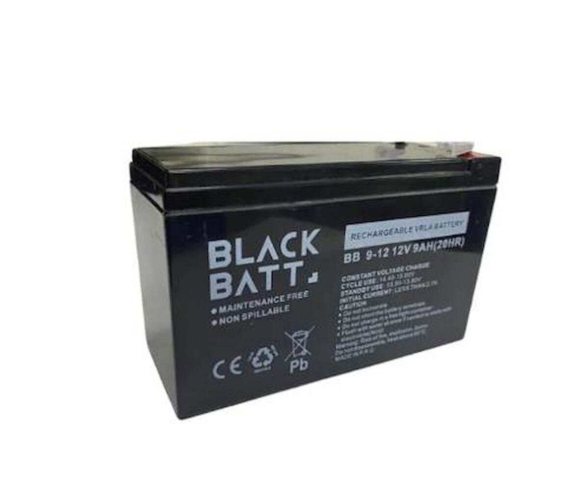 BLACK BATT 12V 9AH