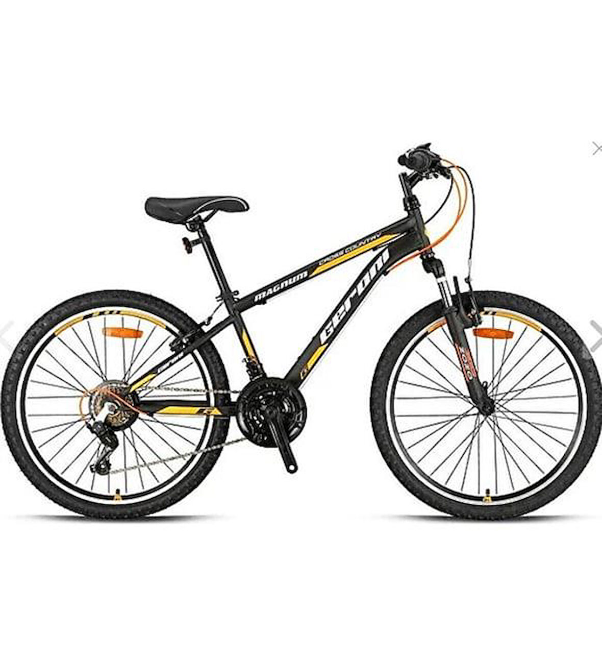 MAGNUM - 26  - MTB - 15' - 21 Vites - M.Disc - Mat Siyah-Neon Turuncu/Gri
