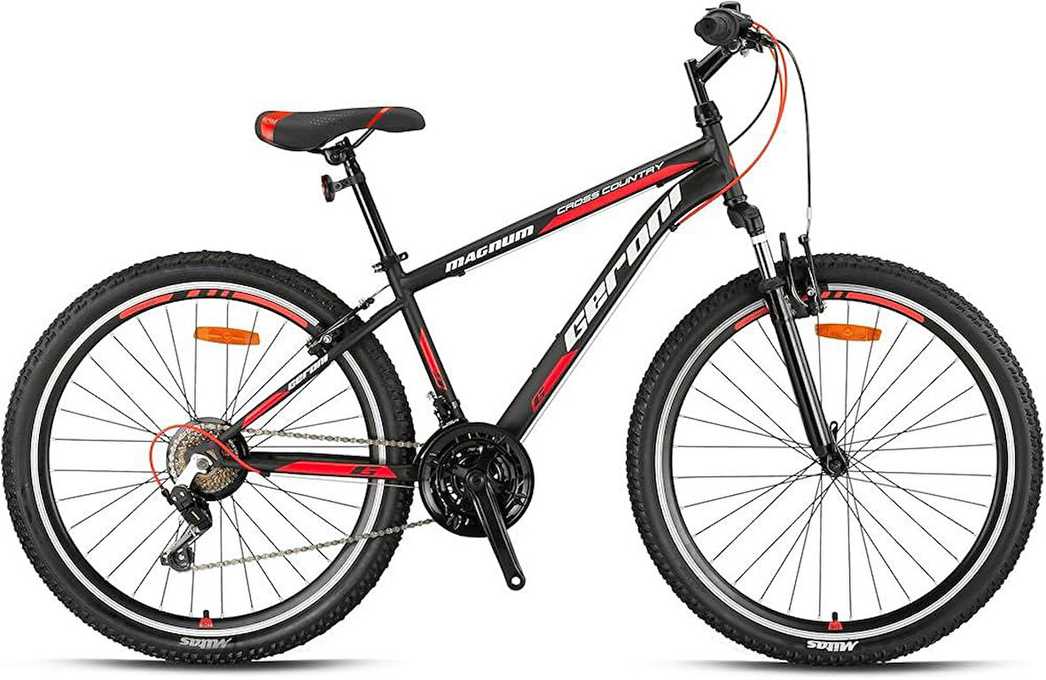MAGNUM - 26" - MTB - 15' - 21 Vites - V.B - Mat Siyah-Kırmızı/Gri