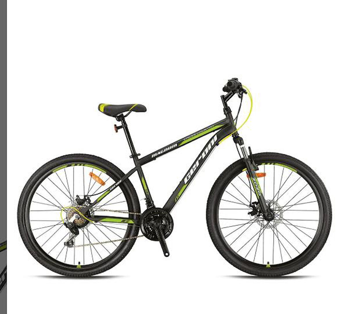 MAGNUM - 26" - MTB - 15' - 21 Vites - V.B - Mat Siyah-Yeşil/Gri