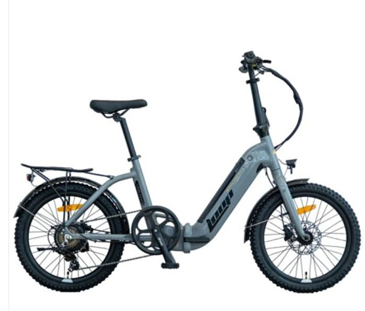 URBAN - 20  - Katlanır - 7 Vites - H.Disc - Elektrikli - Nardo Gri-Siyah/Sarı