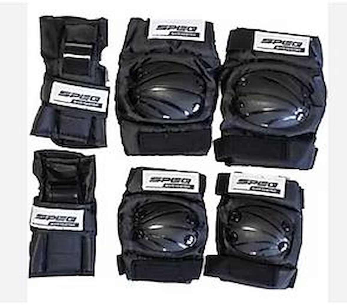 YETİŞKİN KORUMA SETİ 3  LÜ [ELLİK - DİRSEKLİK - DİZLİK] SİYAH