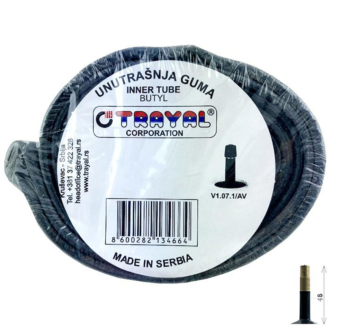 İç Lastik - Trayal, 27.5x1.50-2.125, AV-48