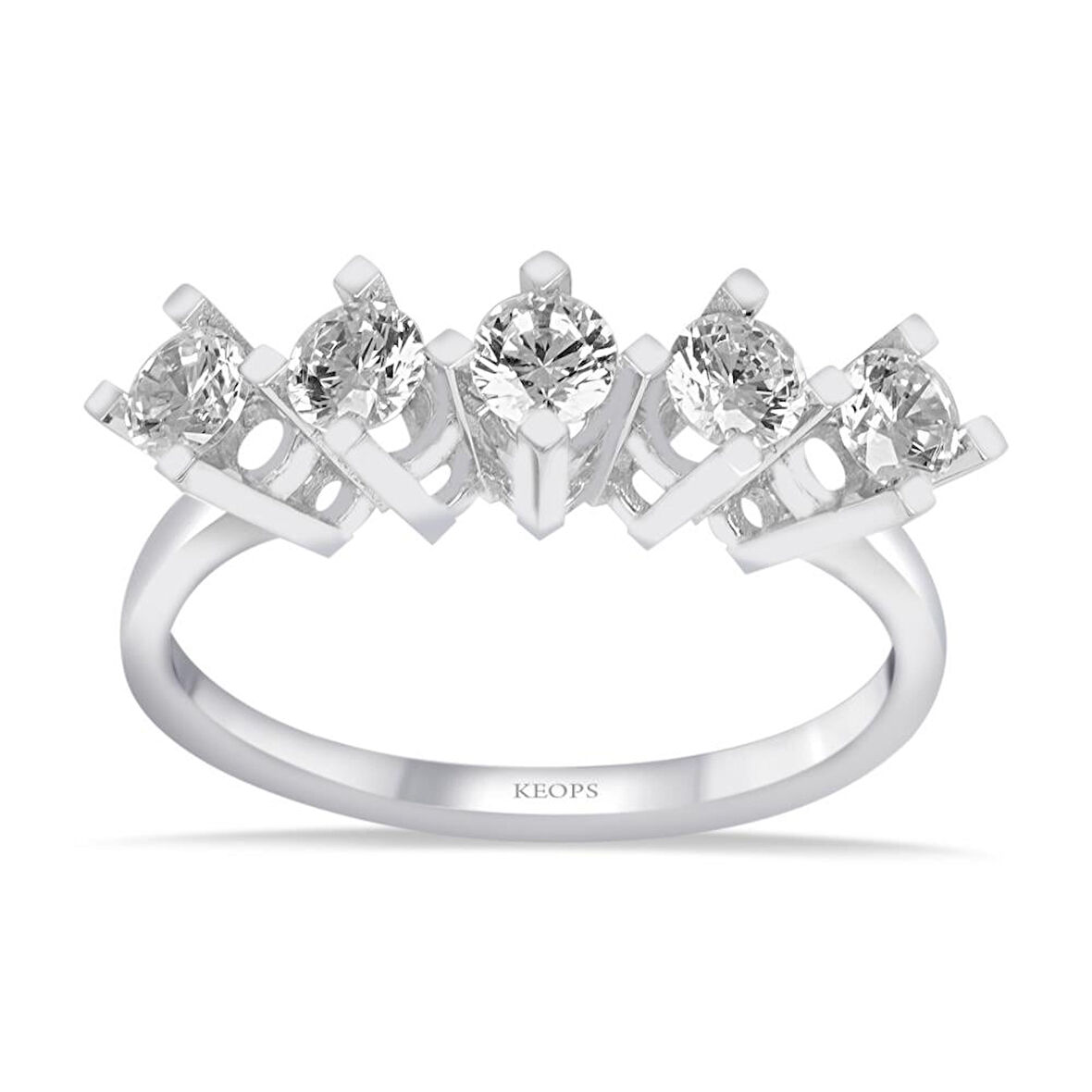 G Renk 0,65 Karat Pırlanta Beştaş Yüzük