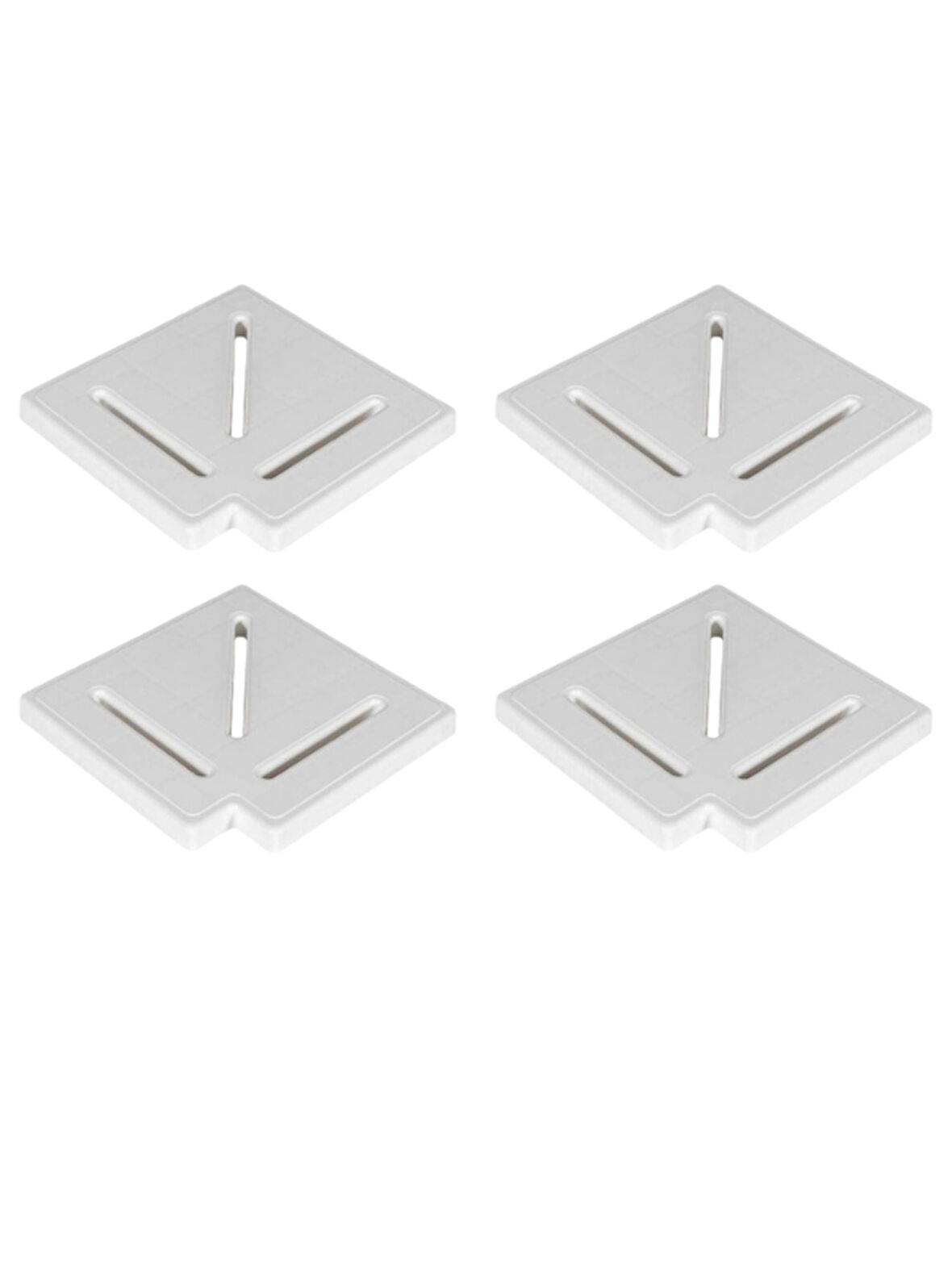 Sinada Havuz Savak Kanal Köşe Parçası Plastik 20 cm 90° (4 Adet)  -ToptancıyızBiz