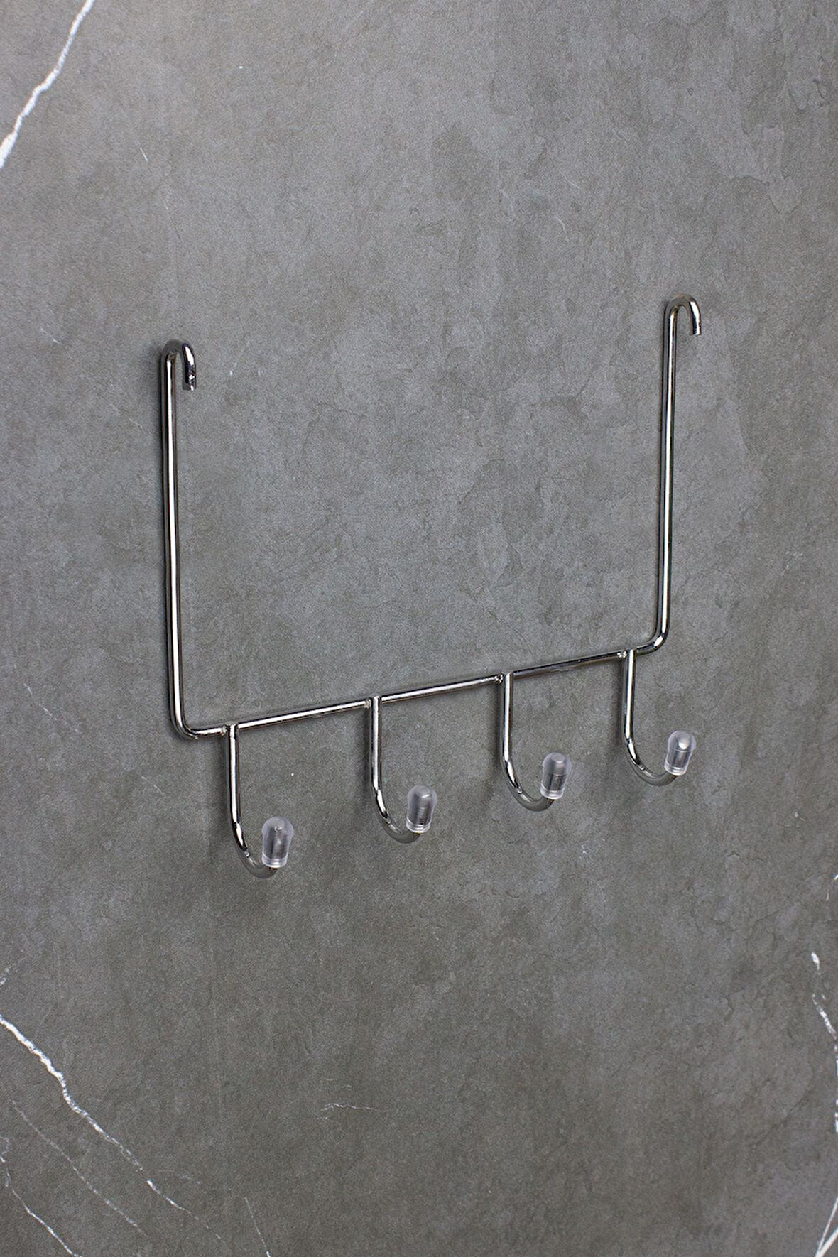 Lif Askılığı - Tüm Şampuanlıklara Uyumlu Krom Banyo Köşeliği Askısı Düzenleyici Havluluk