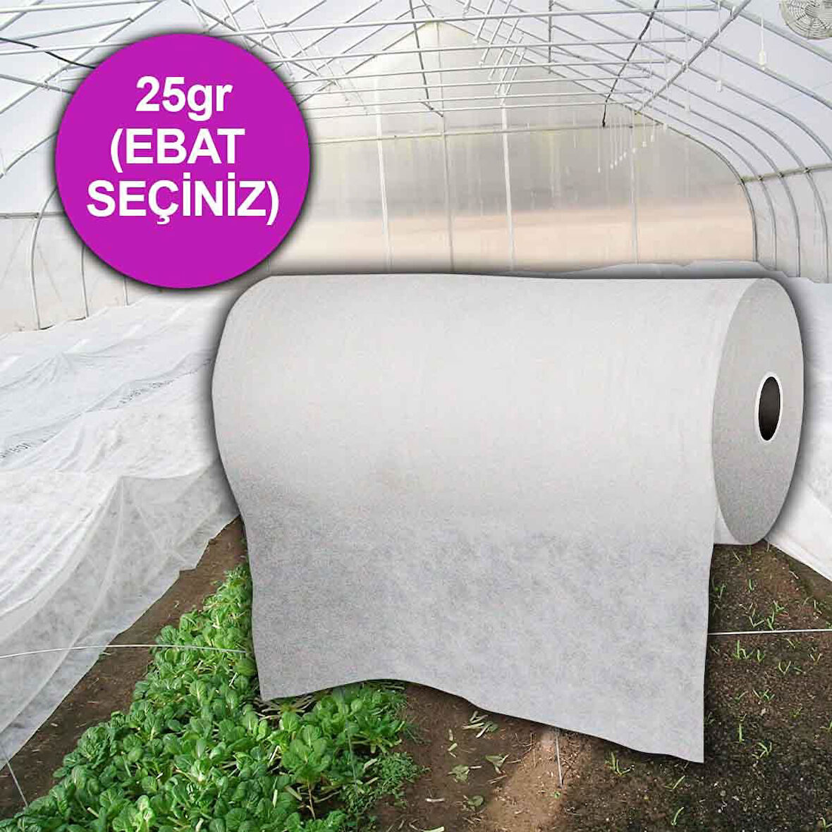 12,8x50 METRE 25gr AGRİL ISI DON ÖRTÜSÜ, ZİRAİ DON KIRAĞI ÖRTÜ KARPUZ ÇİLEK ÖRTÜSÜ, SERA TOPRAK ÖRTÜSÜ ELYAF