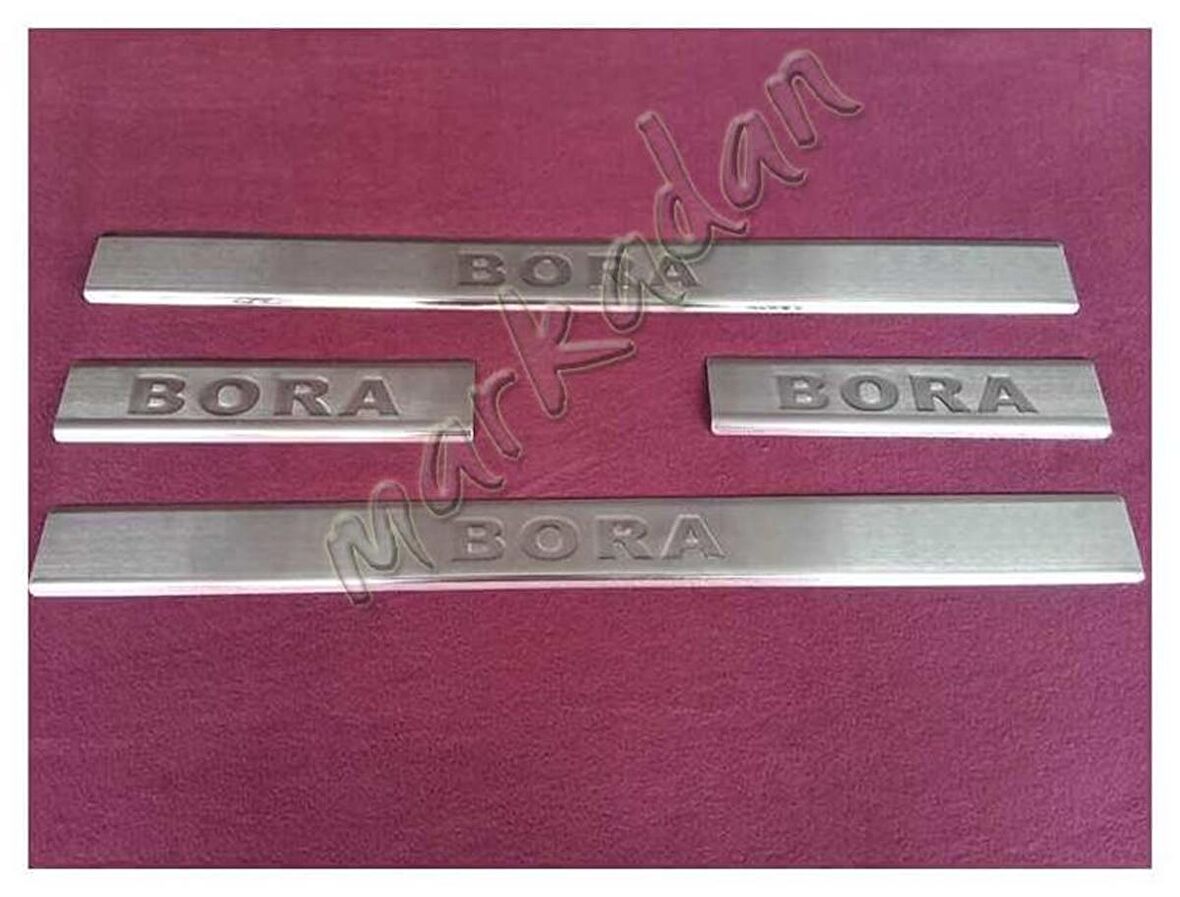 WOC Chrome VW Bora Krom Kapı Eşiği 1998-2004 4 Parça Paslanmaz Çelik