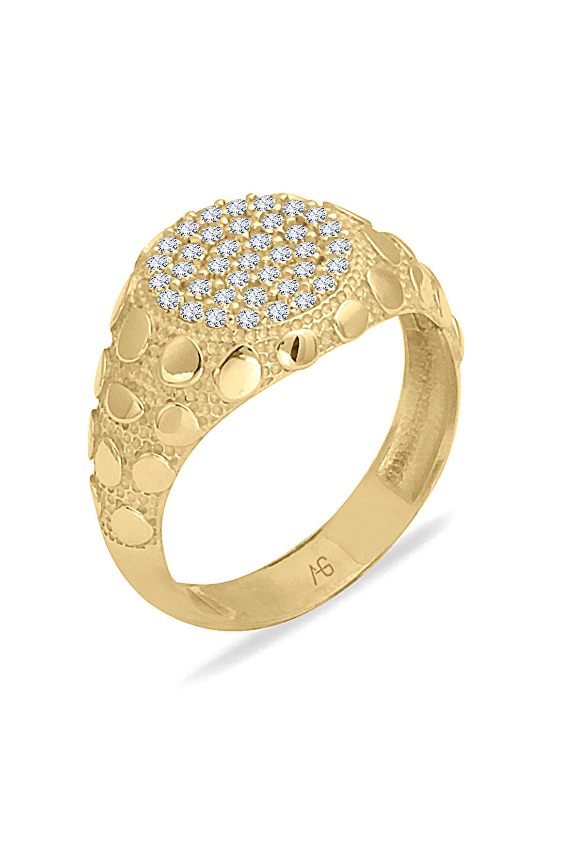 Taşlı Tasarım Altın Kadın Yüzük