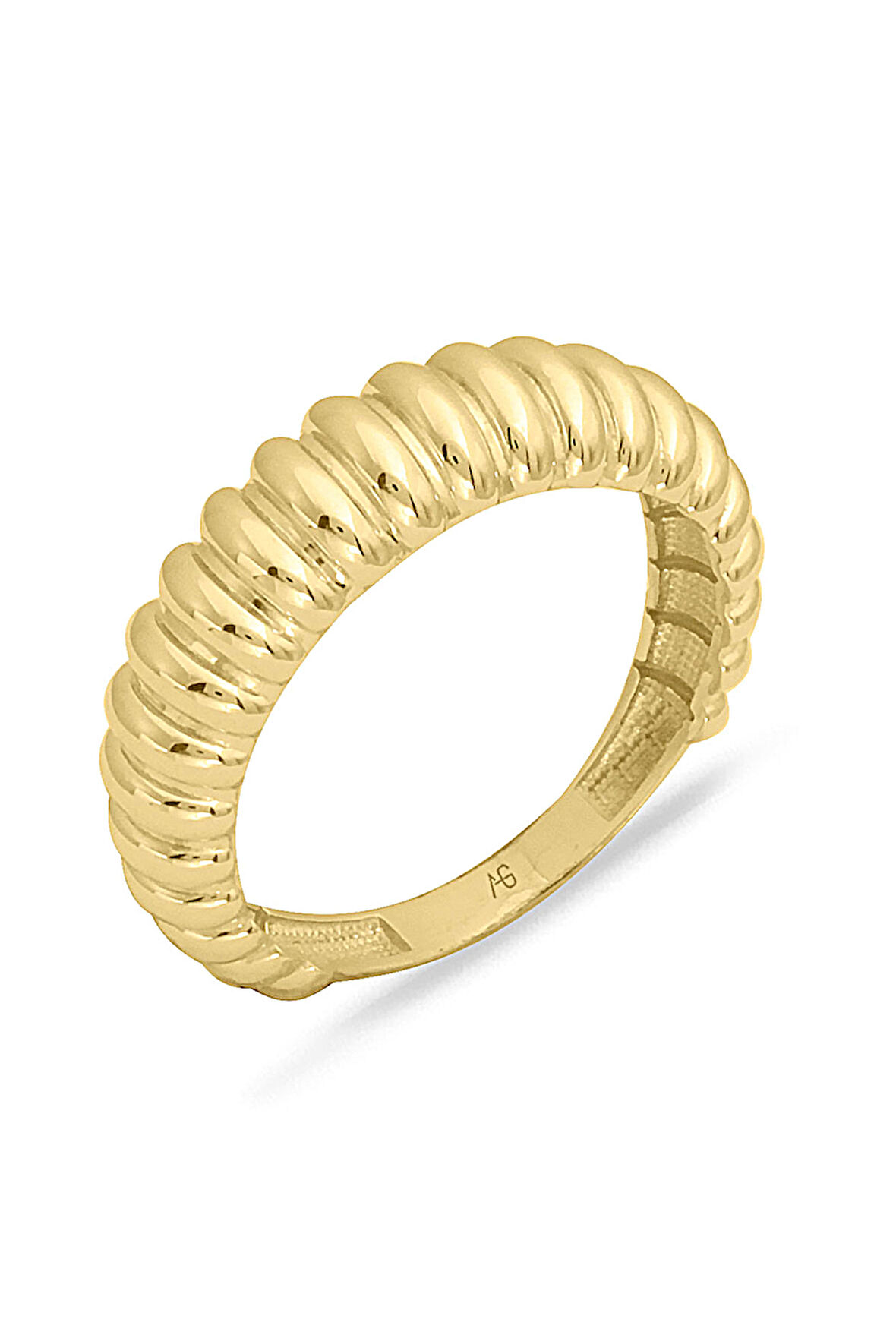 Bombeli Midye Altın Yüzük